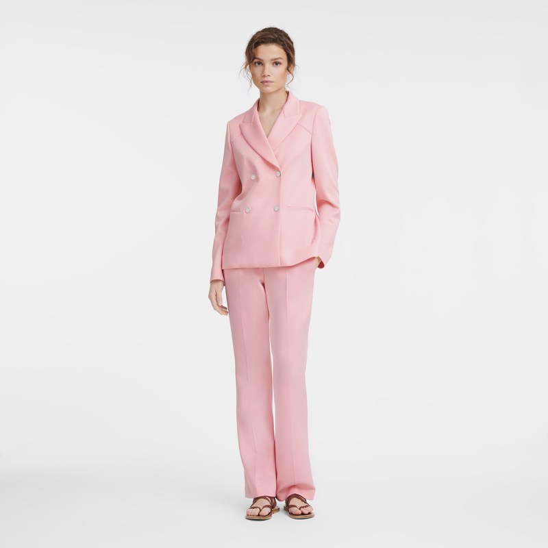 Longchamp Jacket Pembe | 630-WPHQMY