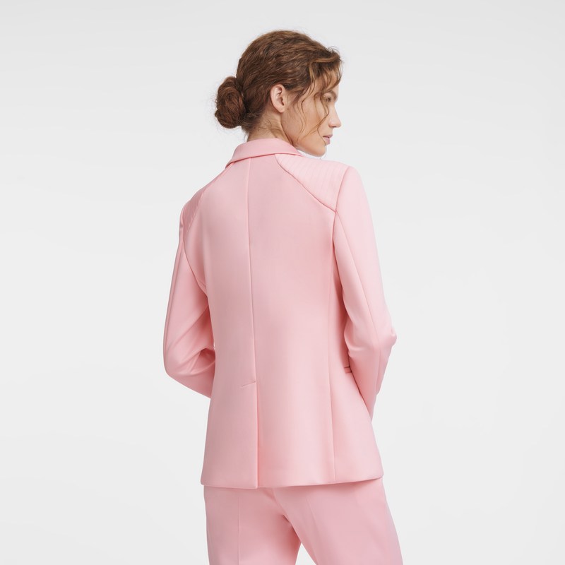 Longchamp Jacket Pembe | 630-WPHQMY