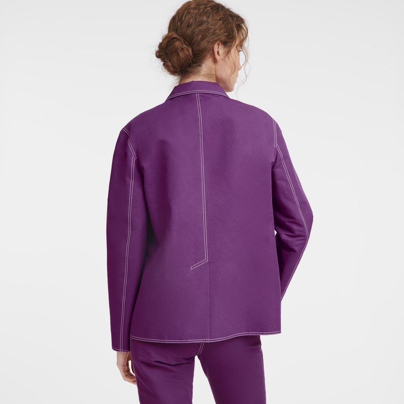 Longchamp Jacket Violet | 621-DIKHLG