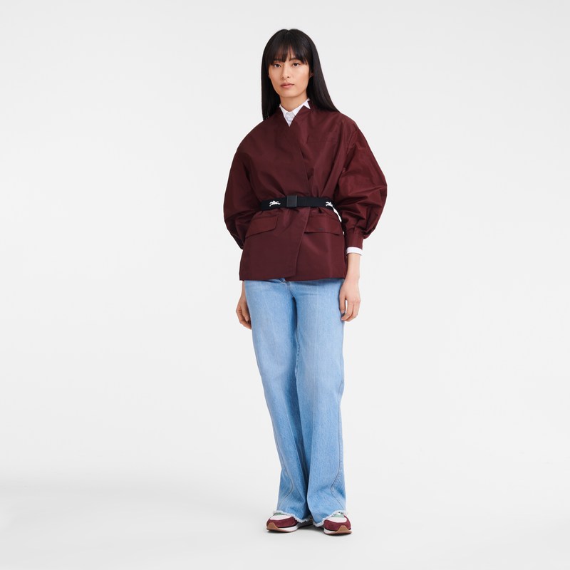 Longchamp Kimono Jacket Bordo | 92051-THWV