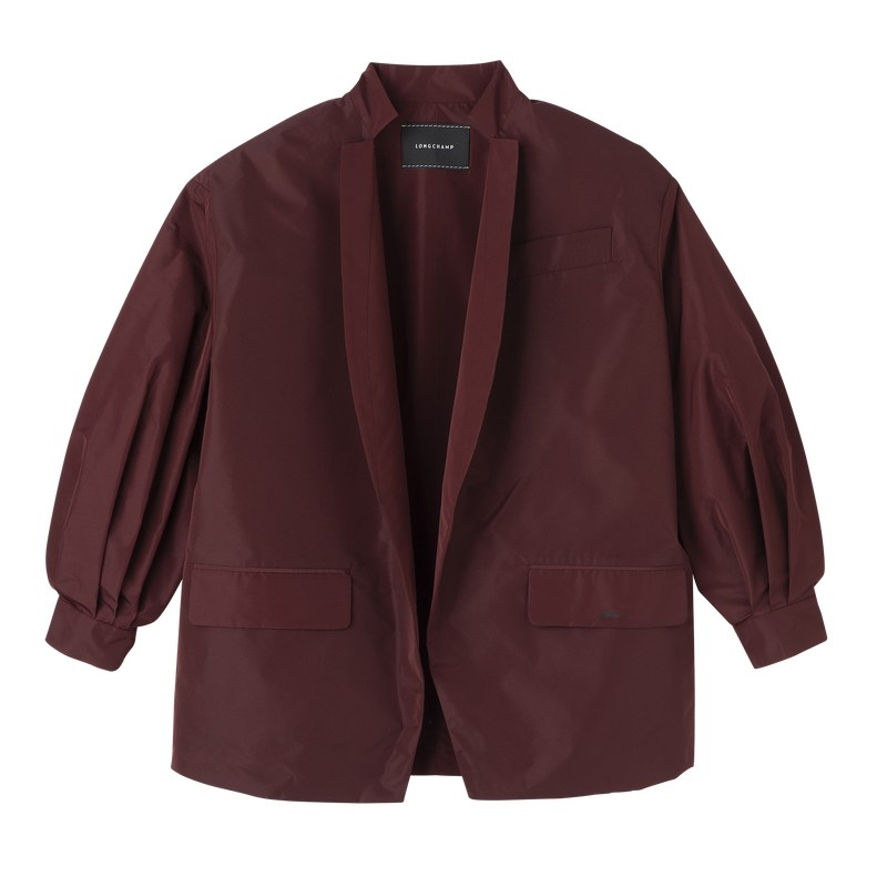 Longchamp Kimono Jacket Bordo | 92051-THWV