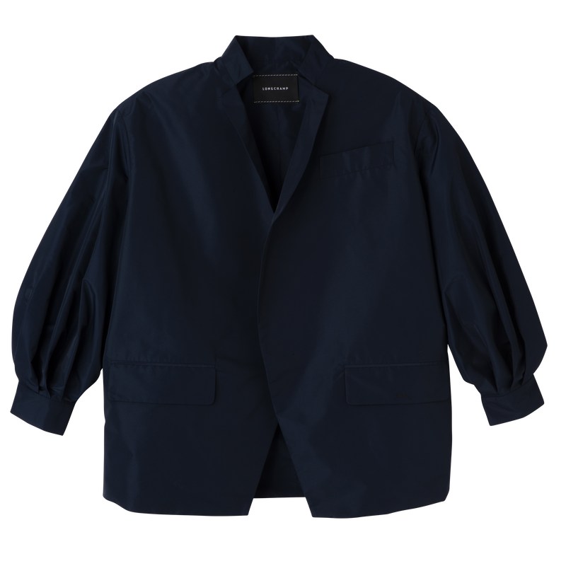 Longchamp Kimono Jacket Lacivert | 62315-CNIW