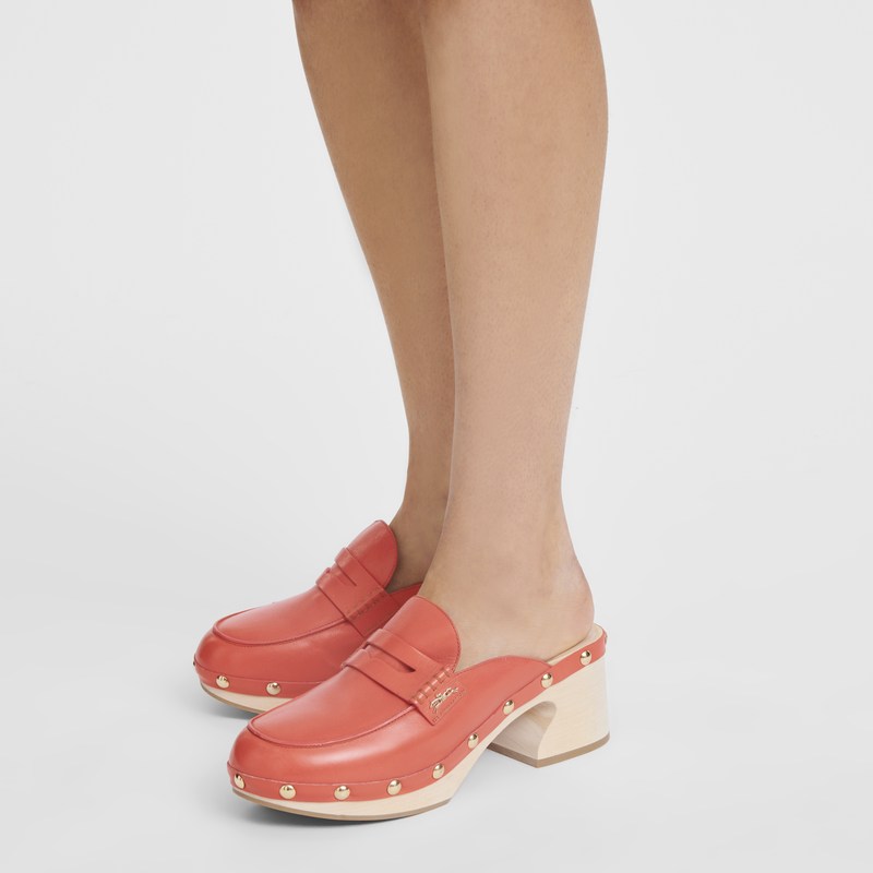 Longchamp La Cigale Clogs Strawberry | 531-HPEDAJ