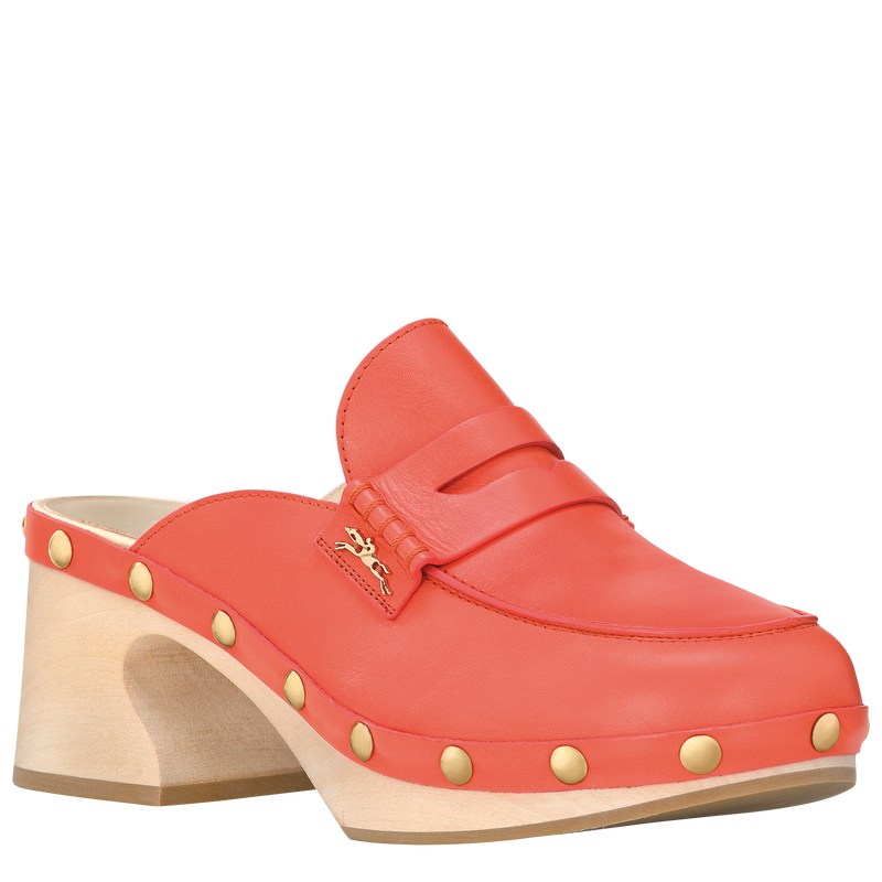 Longchamp La Cigale Clogs Strawberry | 531-HPEDAJ