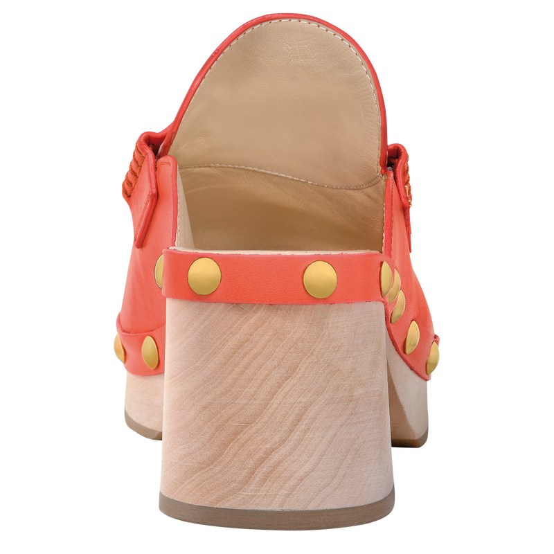 Longchamp La Cigale Clogs Strawberry | 531-HPEDAJ