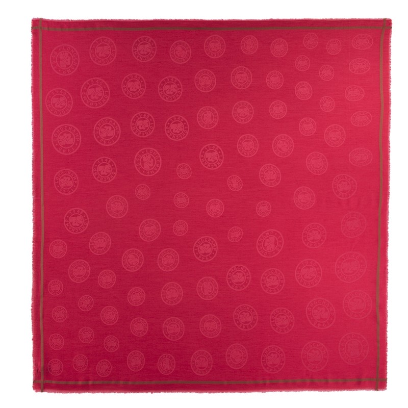 Longchamp La Médaille Longchamp Shawl Magenta | 14087-TFXA