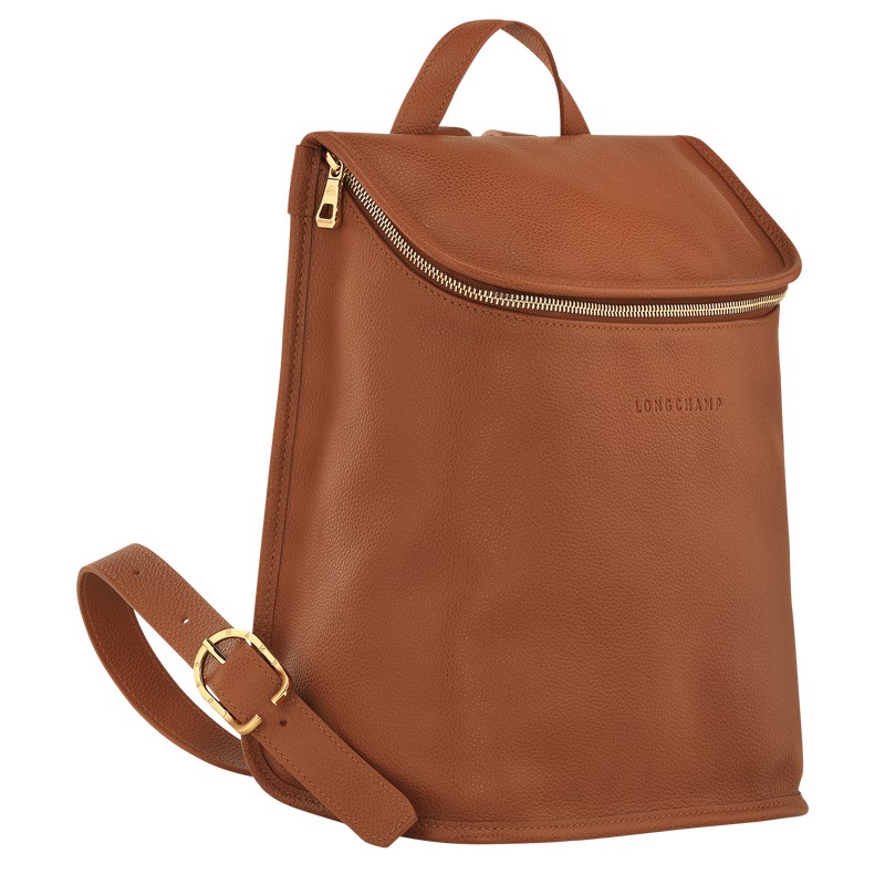 Longchamp Le Foulonné Backpack Caramel | 13284-NBSZ