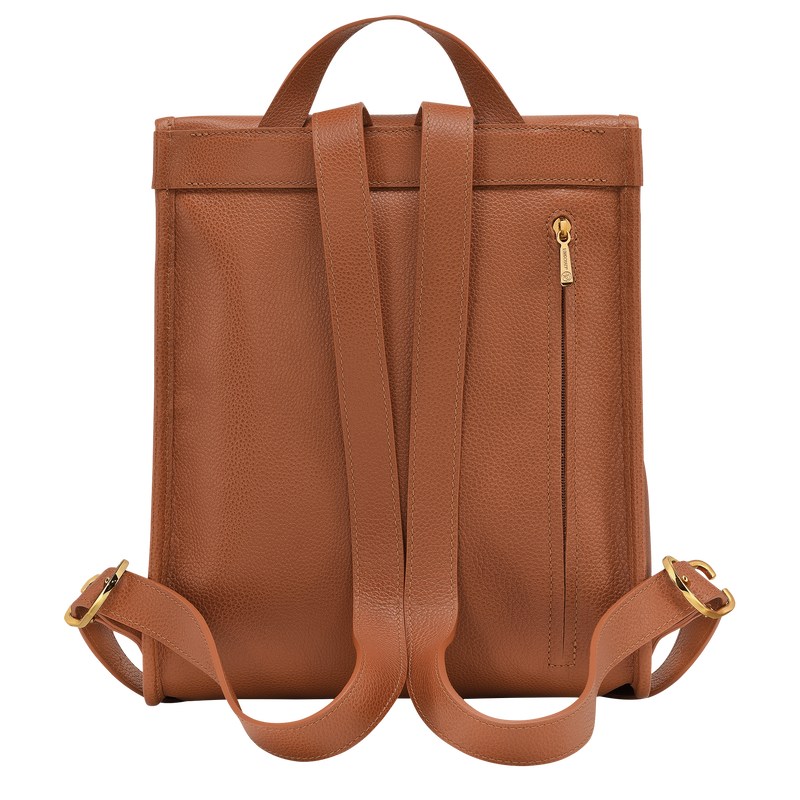 Longchamp Le Foulonné Backpack Caramel | 13284-NBSZ