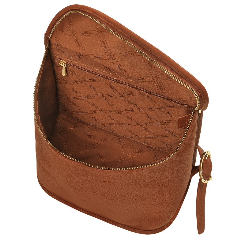 Longchamp Le Foulonné Backpack Caramel | 13284-NBSZ