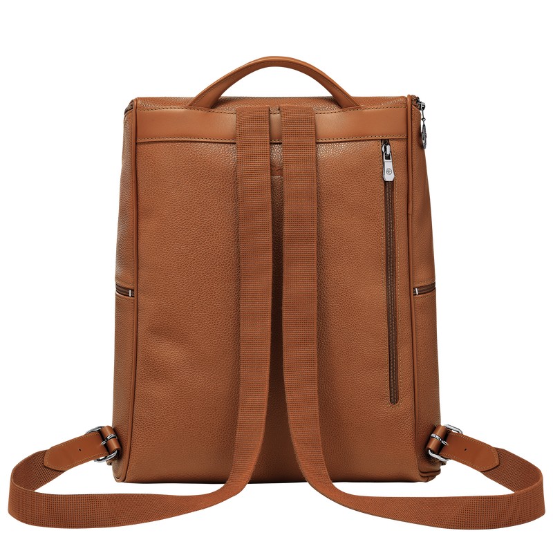 Longchamp Le Foulonné Backpack Caramel | 12854-YBEG