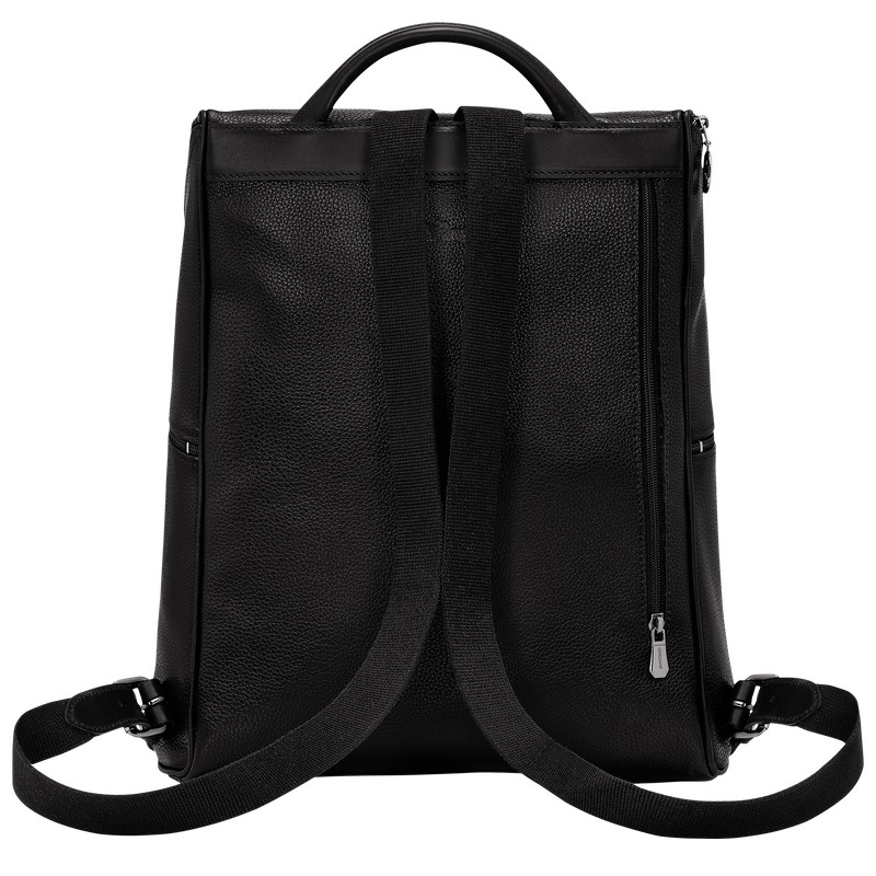 Longchamp Le Foulonné Backpack Siyah | 51047-ZIMS