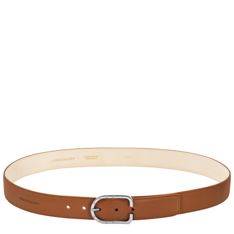 Longchamp Le Foulonné Belt Caramel | 34785-GEZJ