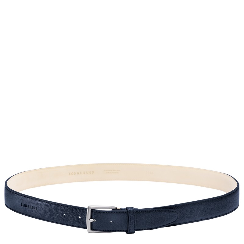 Longchamp Le Foulonné Belt Lacivert | 20786-IBQS