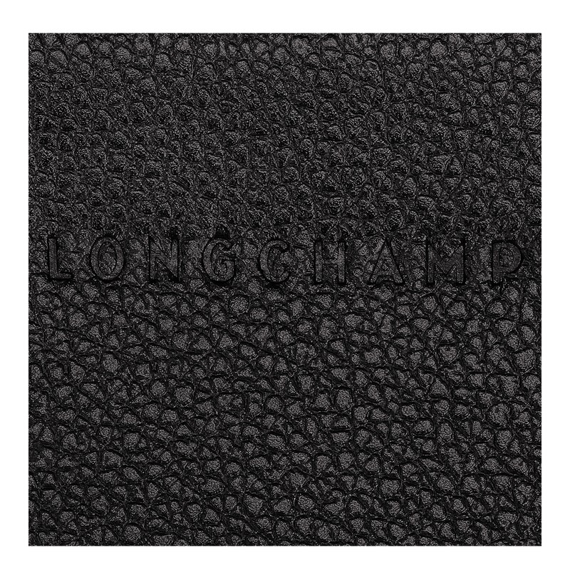 Longchamp Le Foulonné Card Holder Siyah | 26318-HXEY