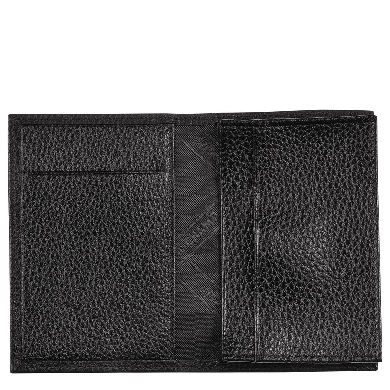 Longchamp Le Foulonné Card Holder Siyah | 68045-XMUK