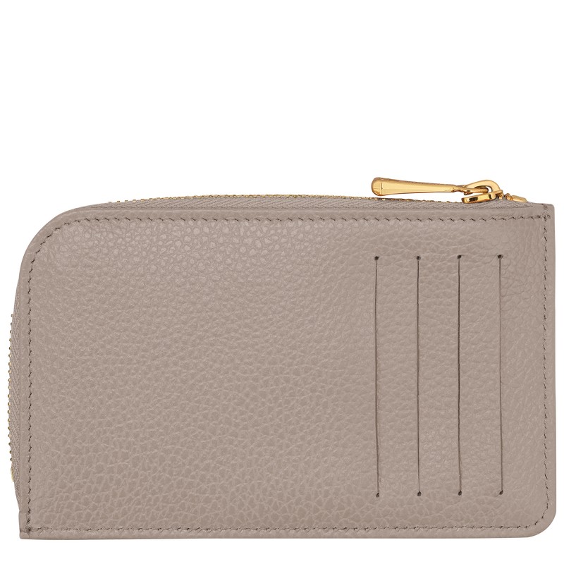 Longchamp Le Foulonné Card Holder Turtledove | 90873-CAHO