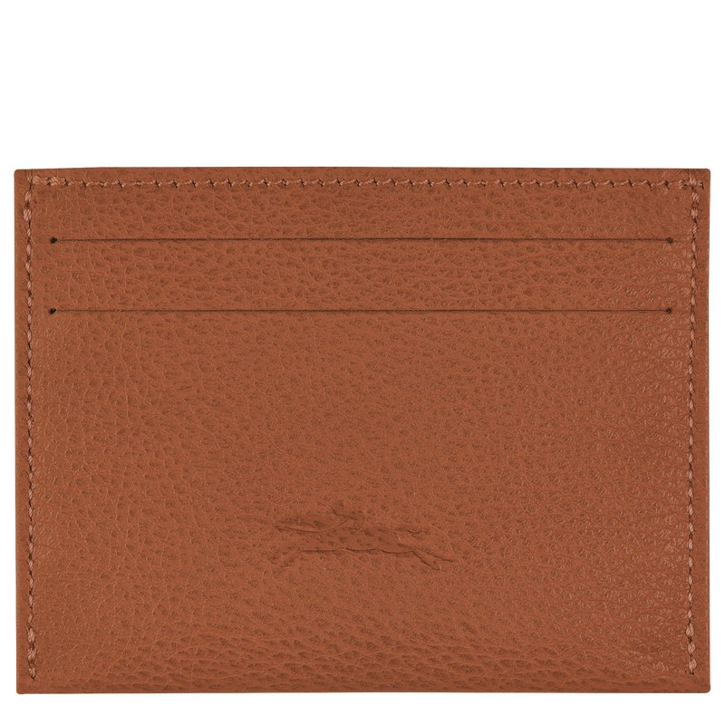 Longchamp Le Foulonné Cardholder Caramel | 29684-KCSW