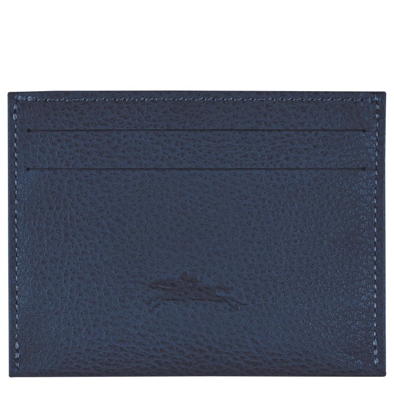 Longchamp Le Foulonné Cardholder Lacivert | 24679-GIOB