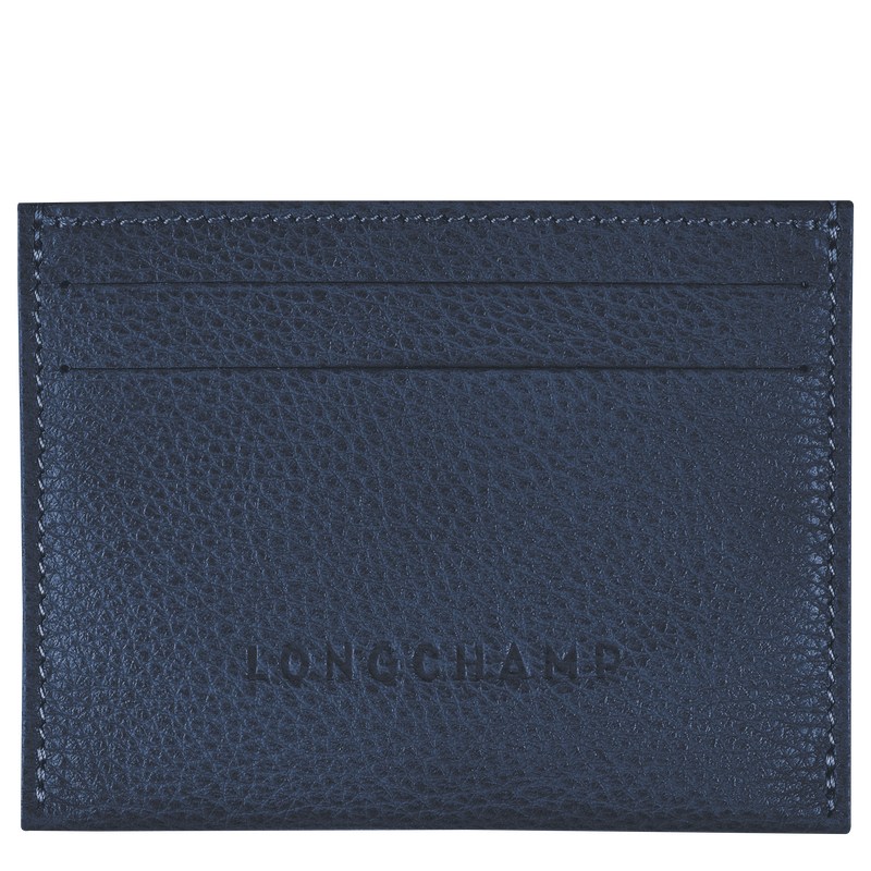 Longchamp Le Foulonné Cardholder Lacivert | 03274-DWXS