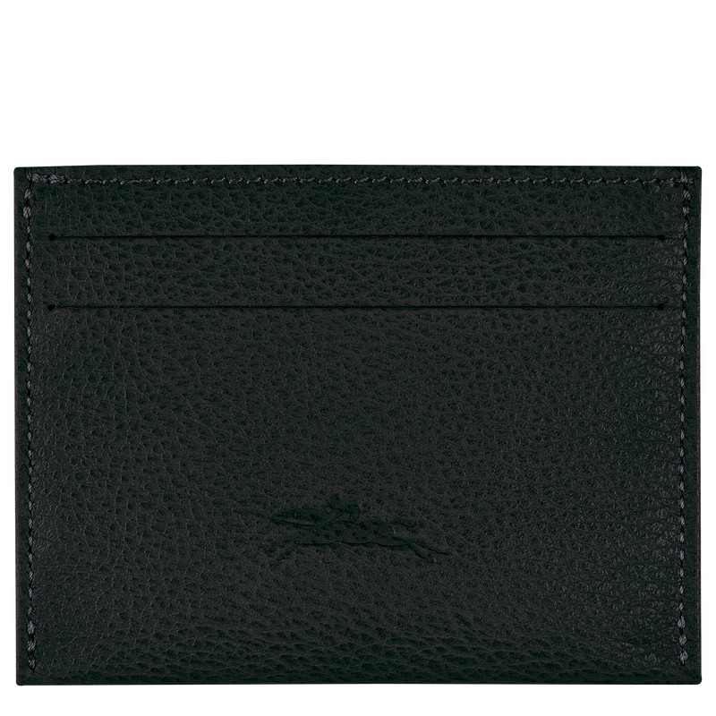 Longchamp Le Foulonné Cardholder Siyah | 48126-DFLG