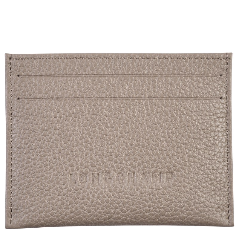 Longchamp Le Foulonné Cardholder Turtledove | 79015-HRIA