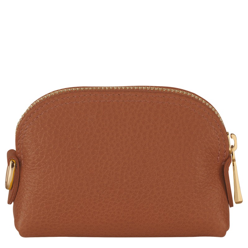 Longchamp Le Foulonné Coin Purse Caramel | 92137-TPMN