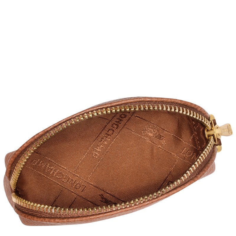 Longchamp Le Foulonné Coin Purse Caramel | 92137-TPMN