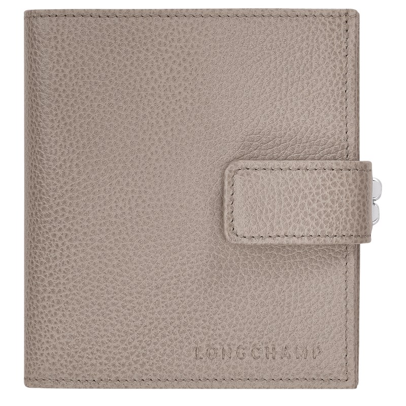 Longchamp Le Foulonné Compact Wallet Turtledove | 92374-HVRK