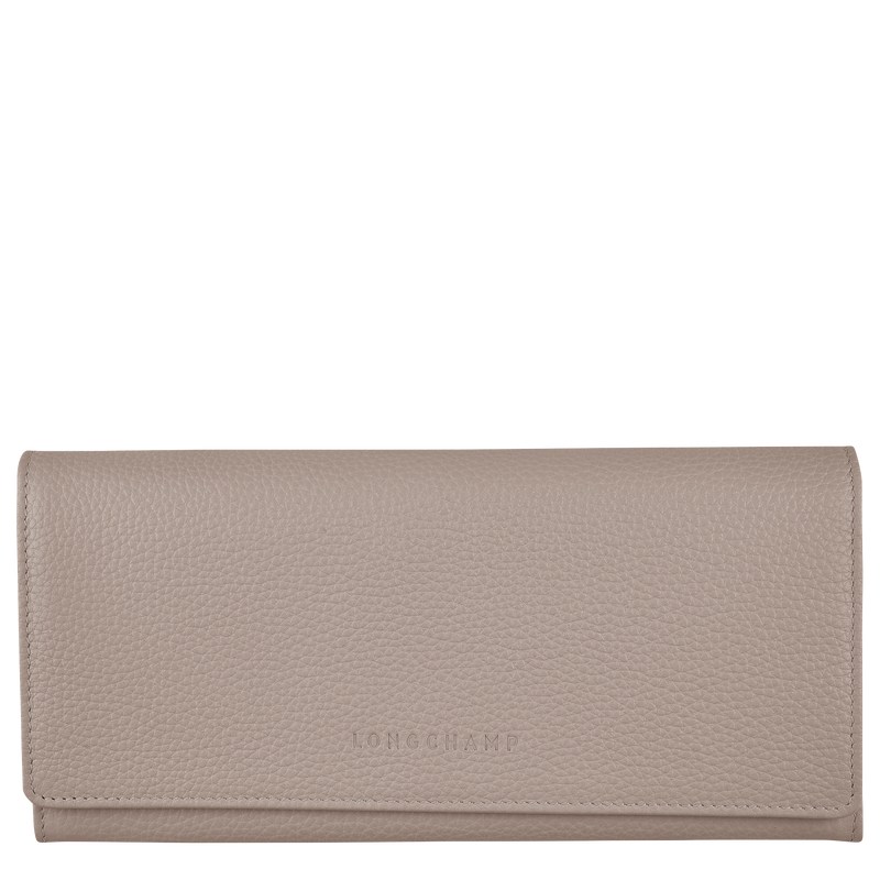 Longchamp Le Foulonné Continental Wallet Turtledove | 58769-POXU