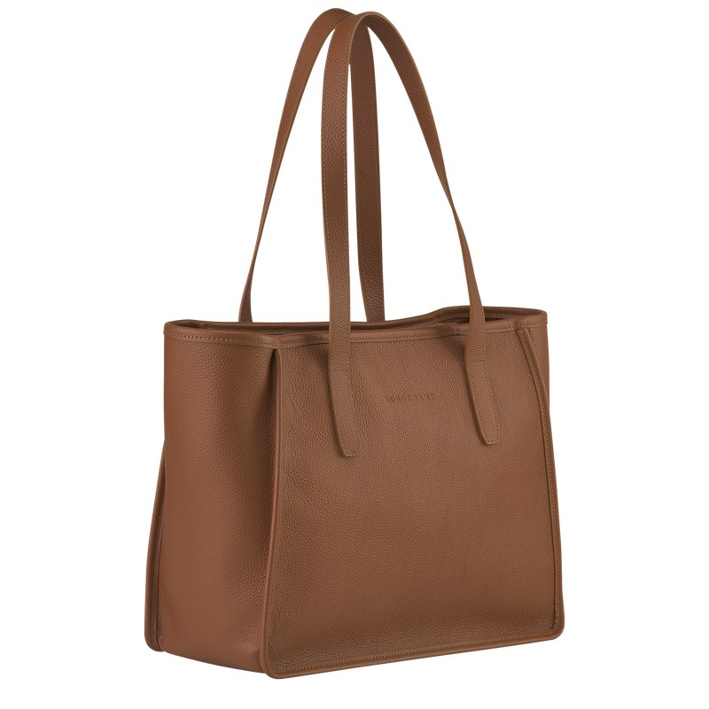 Longchamp Le Foulonné L Tote Bag Caramel | 496-DMFENQ 