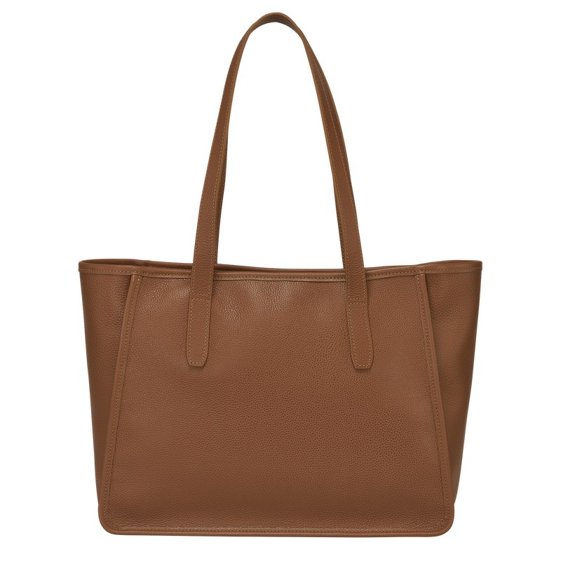 Longchamp Le Foulonné L Tote Bag Caramel | 496-DMFENQ 