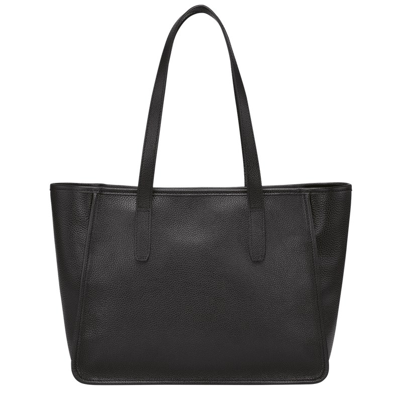 Longchamp Le Foulonné L Tote Bag Siyah | 905-BYSMDF