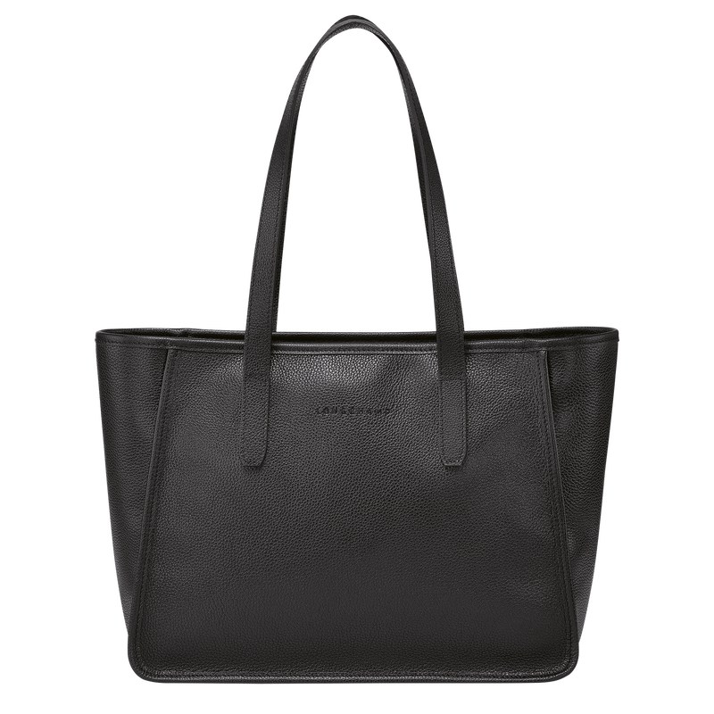 Longchamp Le Foulonné L Tote Bag Siyah | 905-BYSMDF