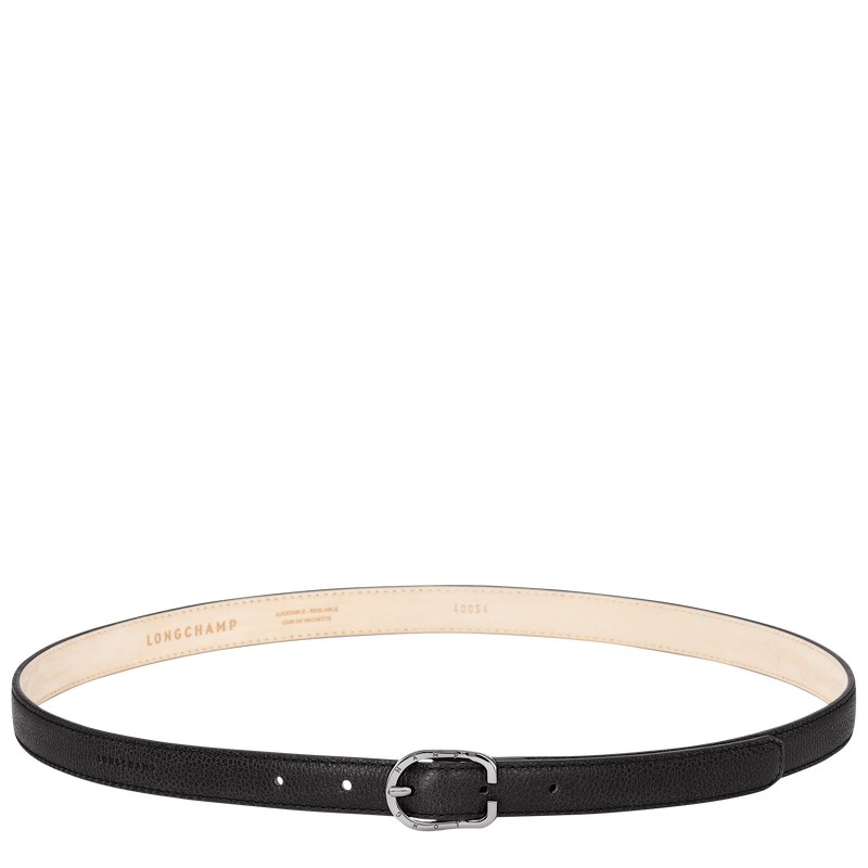 Longchamp Le Foulonné Ladies\' Belt Siyah | 13596-EVBO