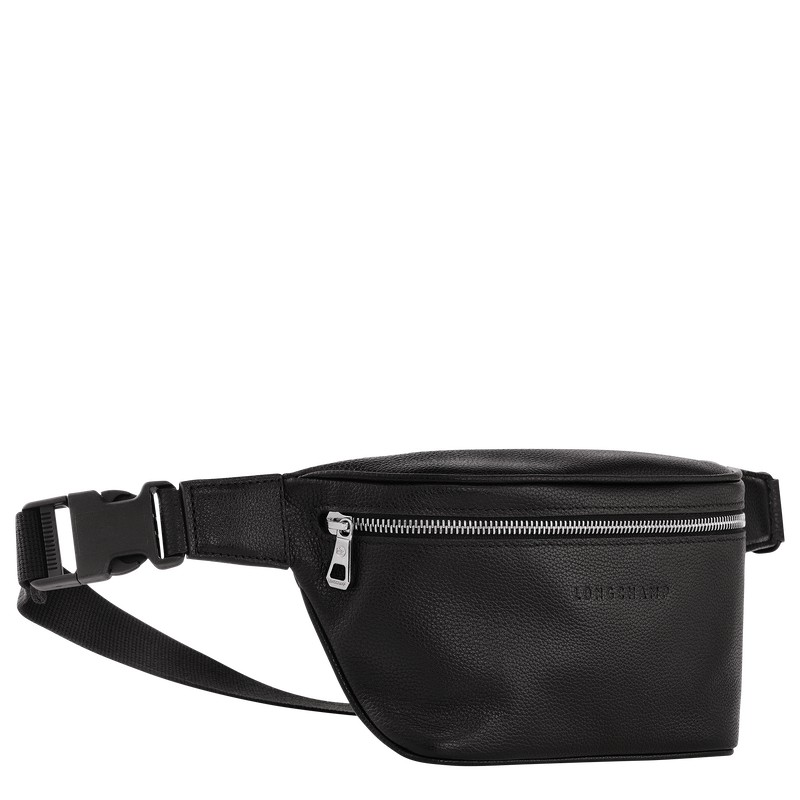 Longchamp Le Foulonné M Belt Bag Siyah | 08213-CQSK