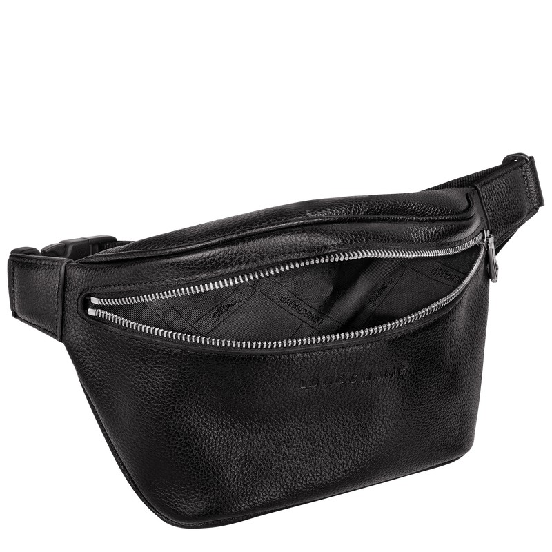 Longchamp Le Foulonné M Belt Bag Siyah | 08213-CQSK