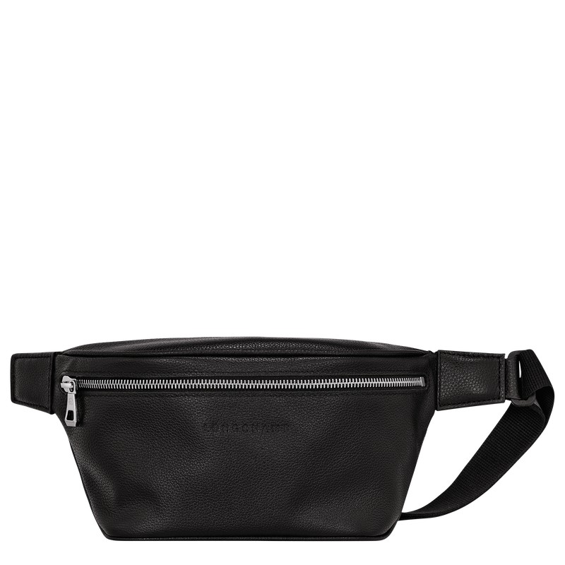 Longchamp Le Foulonné M Belt Bag Siyah | 08213-CQSK