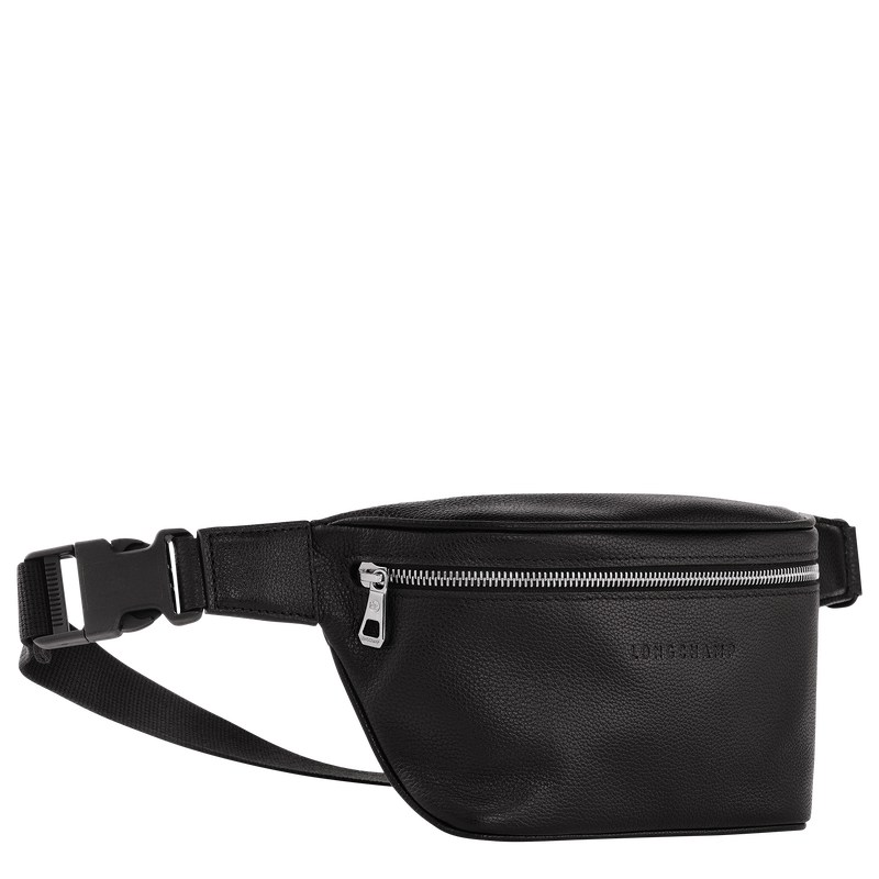 Longchamp Le Foulonné M Belt Bag Siyah | 41097-MEQJ