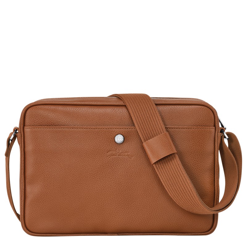 Longchamp Le Foulonné M Camera Bag Caramel | 70642-PWBX