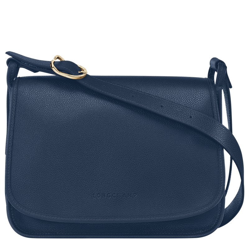 Longchamp Le Foulonné M Crossbody Bag Lacivert | 84562-RPMB