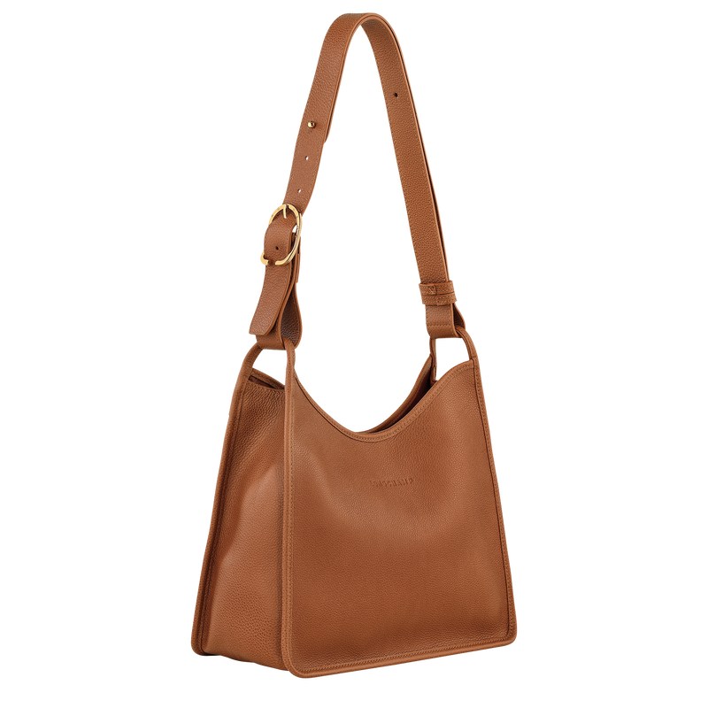 Longchamp Le Foulonné M Hobo Bag Caramel | 35482-JADY