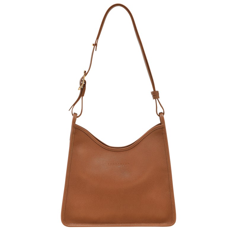 Longchamp Le Foulonné M Hobo Bag Caramel | 35482-JADY