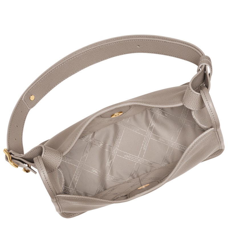 Longchamp Le Foulonné M Hobo Bag Turtledove | 68307-ZTFI