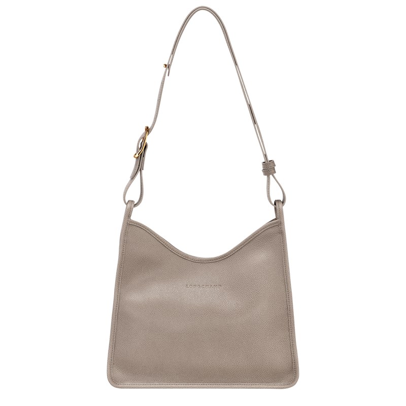 Longchamp Le Foulonné M Hobo Bag Turtledove | 68307-ZTFI