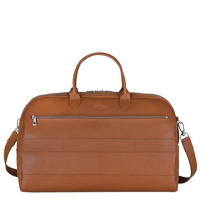 Longchamp Le Foulonné M Travel Bag Caramel | 321-VOURAM