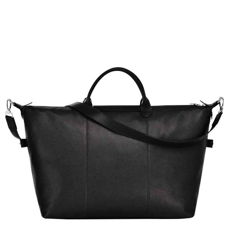 Longchamp Le Foulonné M Travel Bag Siyah | 160-PCVIWM