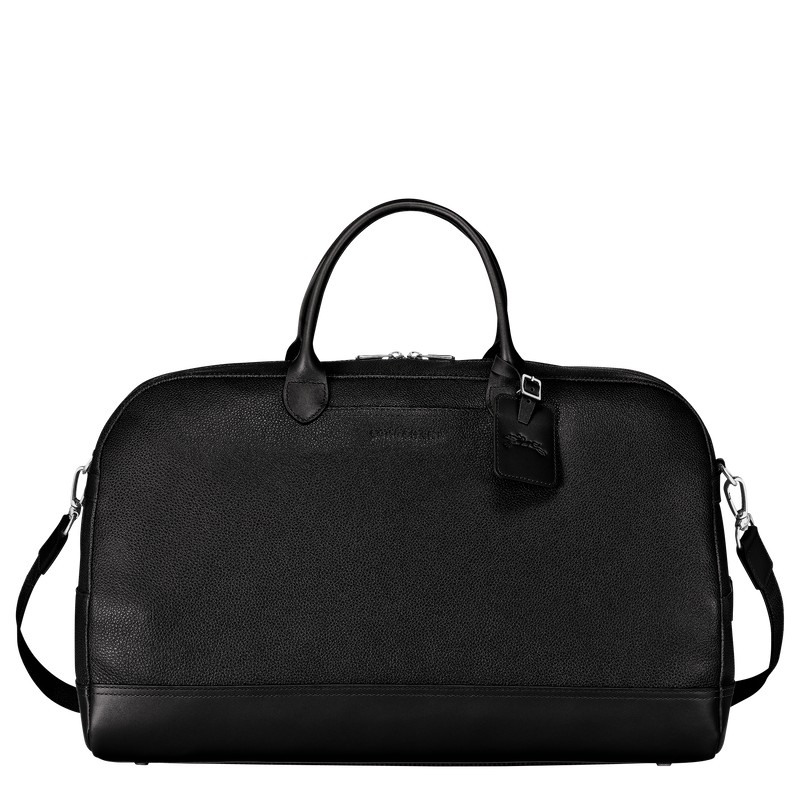 Longchamp Le Foulonné M Travel Bag Siyah | 453-CXLRFO