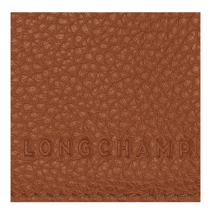 Longchamp Le Foulonné Passport Cover Caramel | 63701-QPZH