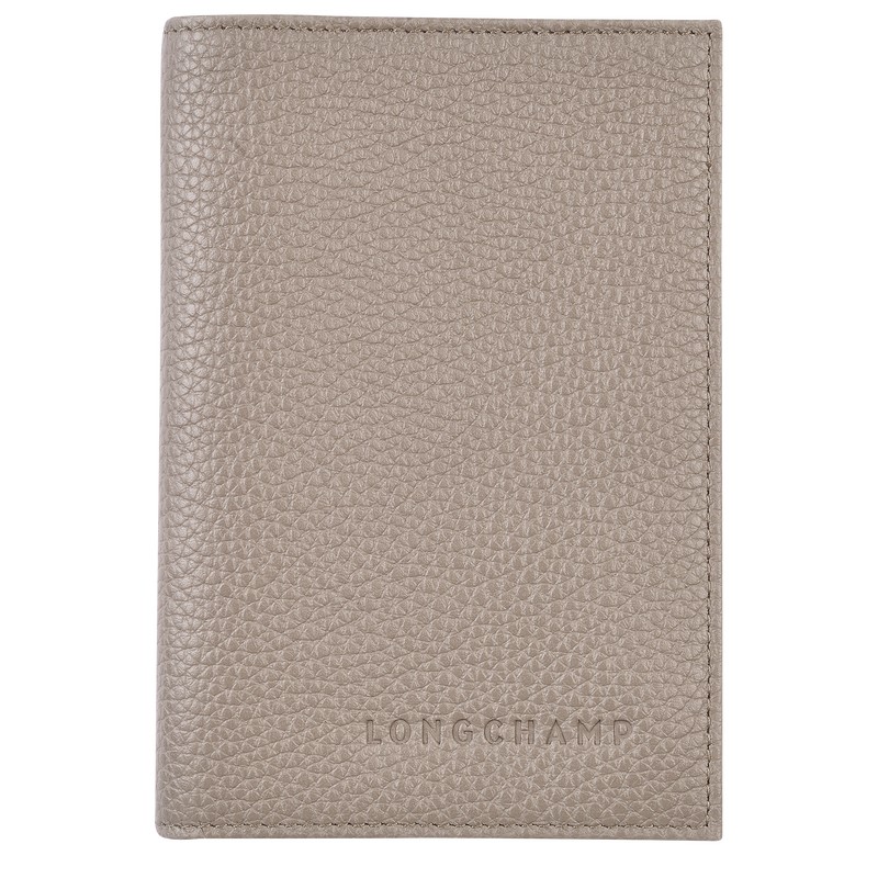 Longchamp Le Foulonné Passport Cover Turtledove | 24583-EDCT