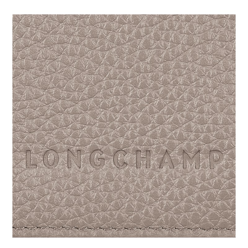 Longchamp Le Foulonné Passport Cover Turtledove | 90612-WXMN